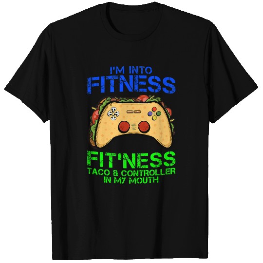 Discover Im Into Fitness Taco Controller In My Mouth 2Gamer Boy Men T-Shirts