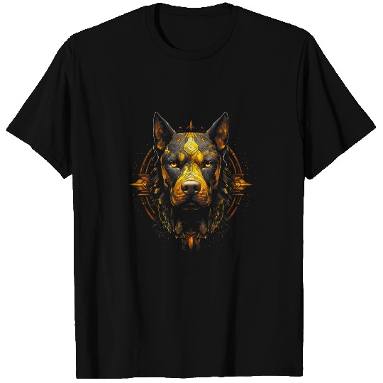 Magnificent Goth Pitbull Dog Breed Portrayal Dog Owner T-Shirts
