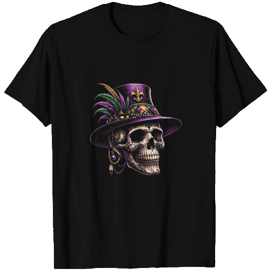 Mardi Gras Voodo Skeletons Skull New Orleans Witch Doctor T-Shirts