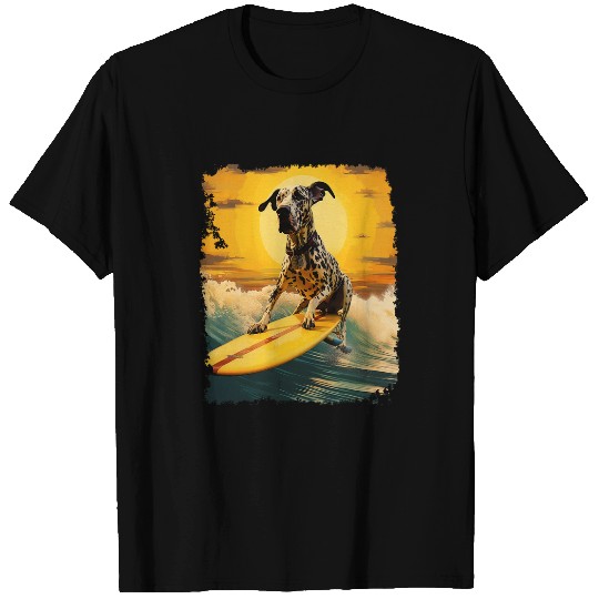 Surfing Great Dane T-Shirts