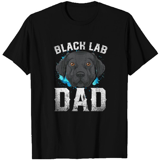 Labrador Lab Dog Owner Fathers Day Black Labrador Lover Dad Black Lab T-Shirts