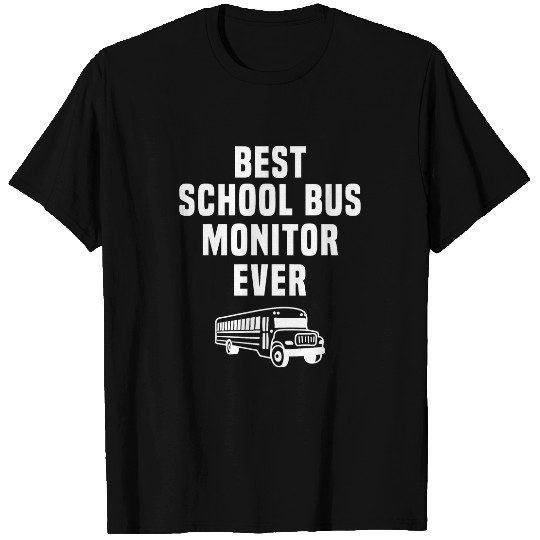 School Bus Monitor Student Attendant Driver Assistant T-Shirts