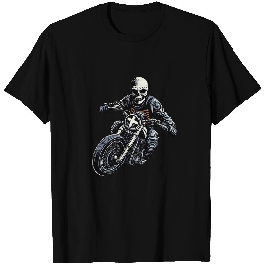 Motorcycle Skeleton T-Shirts