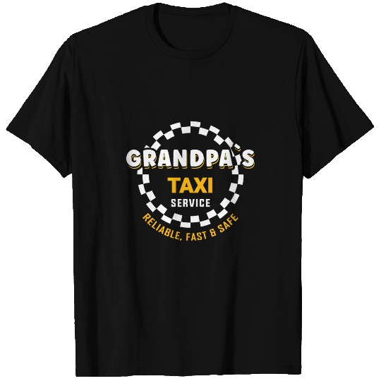 Mens Grandpas Taxi Chauffeur car drive brings and fetch T-Shirts