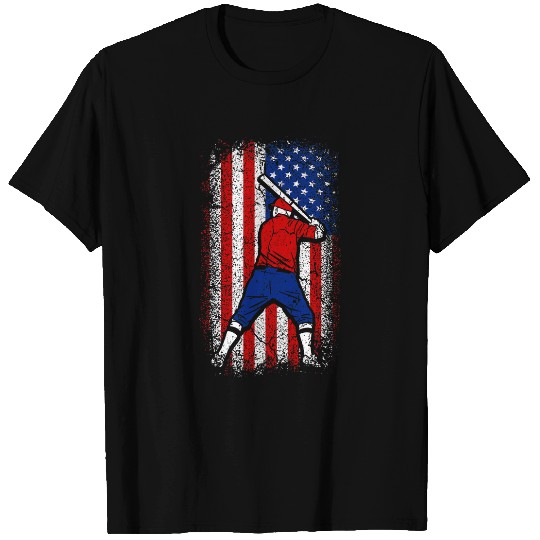 Usa american flag patriotic baseball 4th of july T-Shirts