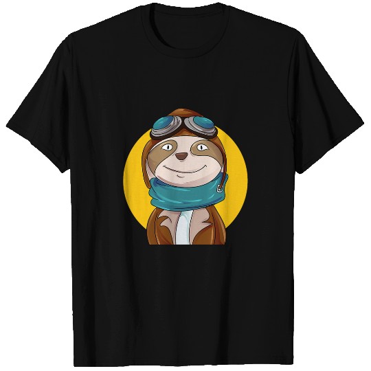 Aviator Sloth Pilot T-Shirts