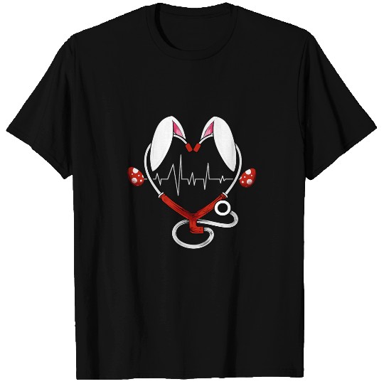 Stethoscope Love Easter nurses Funny Nursing Humor RN T-Shirts