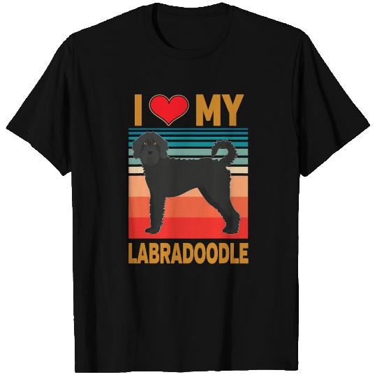 Poodles I Love My Labradoodle Dog Poodle Labrador Mix Poodle dog T-Shirts