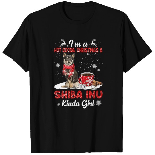 Dog Shiba Inu Im A Hot Cocoa xmass Christmas And Dog Kinda Shiba Inu T-Shirts