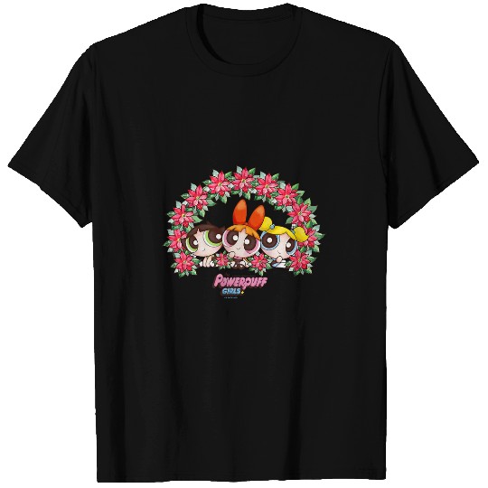 The Powerpuff Girls Christmas Poinsettia Group Portrait T-Shirts