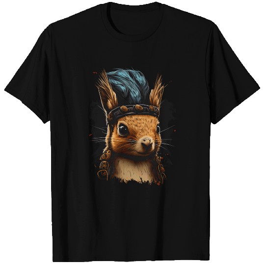 Native American Squirrel Graphic Tee for Men Women Boy Girls T-Shirts