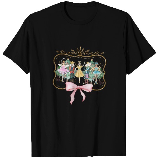 Nutcracker Ballet Sugar Plum Fairy Retro Christmas T-Shirts