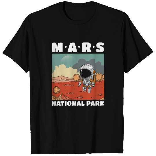 Mars National Park Cute Little Space Future Astronaut Kids T-Shirts