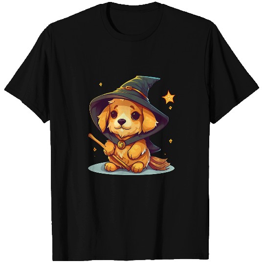 Magical Wizard Golden Retriever T-Shirts