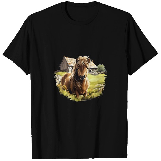Pony Iceland Horse Shetland Pony Shetty 3 T-Shirts