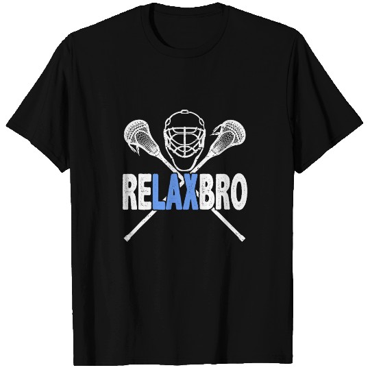 ReLax Bro Funny Lacrosse Player Coachs Joke Lax Lover Graphic T-Shirts