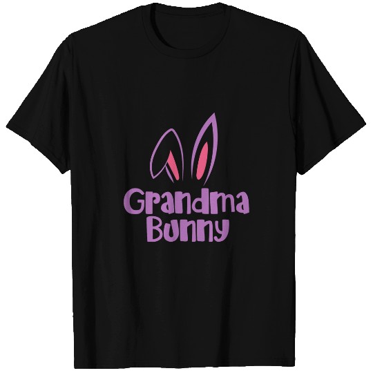 Im The Grandma Bunny Matching Family Easter Party Womens T-Shirts