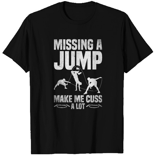 Jump Rope Fitness Weighted Jump Rope For Adults Skipping T-Shirts