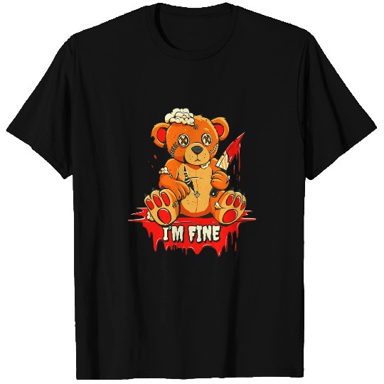 Teddy Bear Scary Fancy Dress Horror Carnival T-Shirts