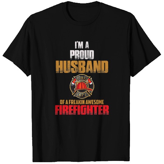 Proud Firefighter Husband Active T-Shirts