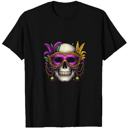 Mardi Gras Skull Top Hat New Orleans Witch Doctor Voodoo 29 T-Shirts
