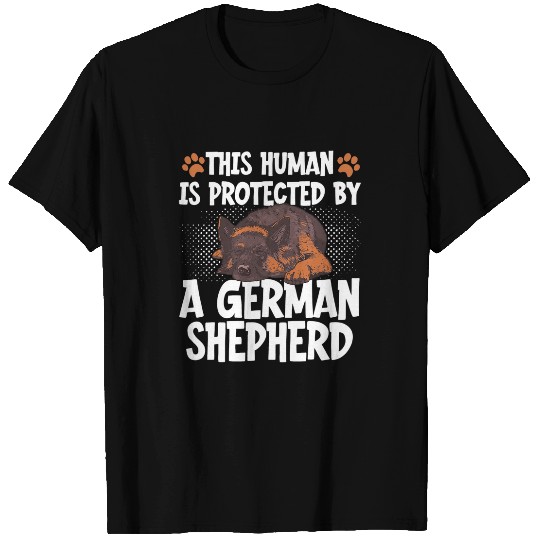 This Human Is Protected By A German Shepherd 2 T-Shirts
