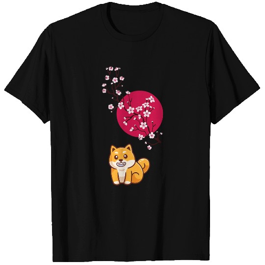 Dog Shiba Inu Japanese Cherry Blossom Sakura Flower 5 T-Shirts