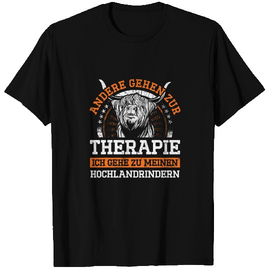 Highland Cattle Breeder Farmer Hairy Cow Long Horn T-Shirts