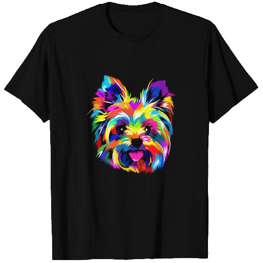 Pop Art Yorkshire Terrier Dog Lover Yorkie Art Yorkie Lovers T-Shirts