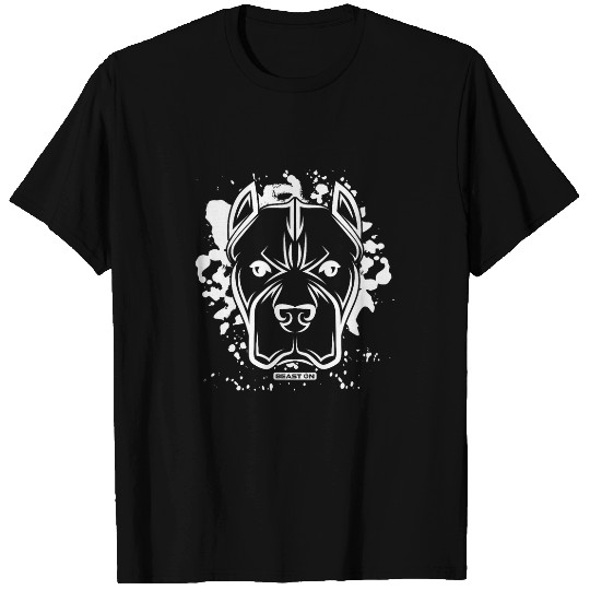 Gym Bulldog Head White Cool Fitness Workout Gym Training T-Shirts