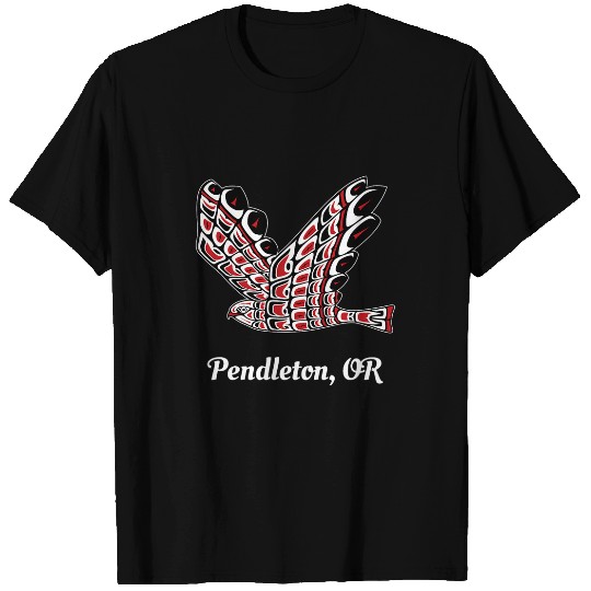 Pendleton OR Red Tail Hawk Native American Bird Watching T-Shirts