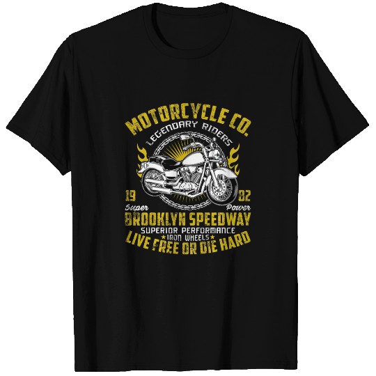 vintages Motorcycle Co  Riders Speedway Live frees Or Die Hard T-Shirts