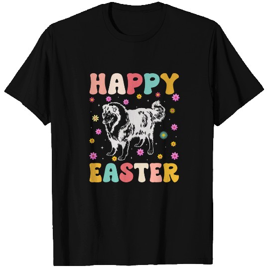 vintages Rough Collie Dog Graphic Funny Easter Day T-Shirts
