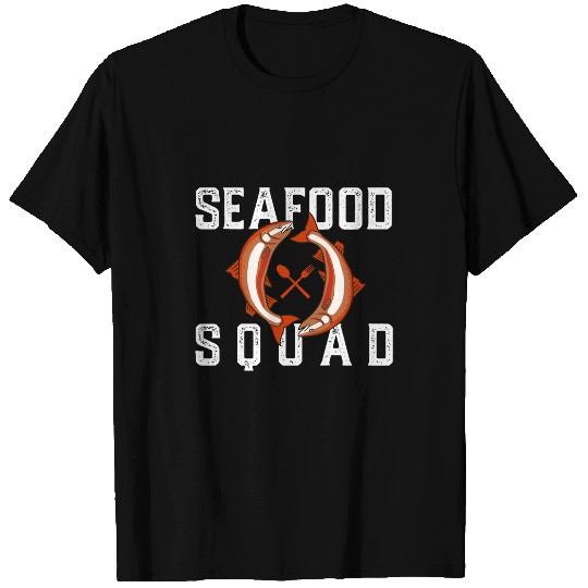 Seafood Squad Crabs Delicious Prawns Shrimps Chef T-Shirts