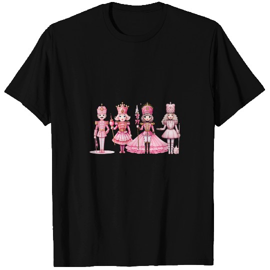 Pink Christmas Nutcracker Squad Ballet Dance Matching Family T-Shirts