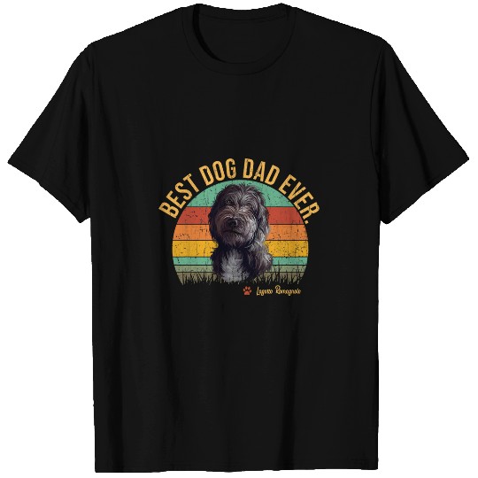 vintages bests Lagotto Romagnolo Dad Ever Fathers Day Gift Dog T-Shirts