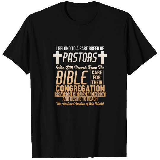 Rare Breed Of Pastors Appreciation Minister Religion Graphic 21 T-Shirts
