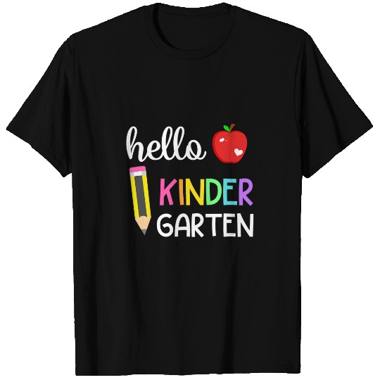 Back To School Hello Kindergarten Teacher Student Boys Girls 2 T-Shirts
