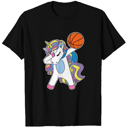 Unicorns Dabbings Basketball Player Funny Baller Sport Lover T-Shirts