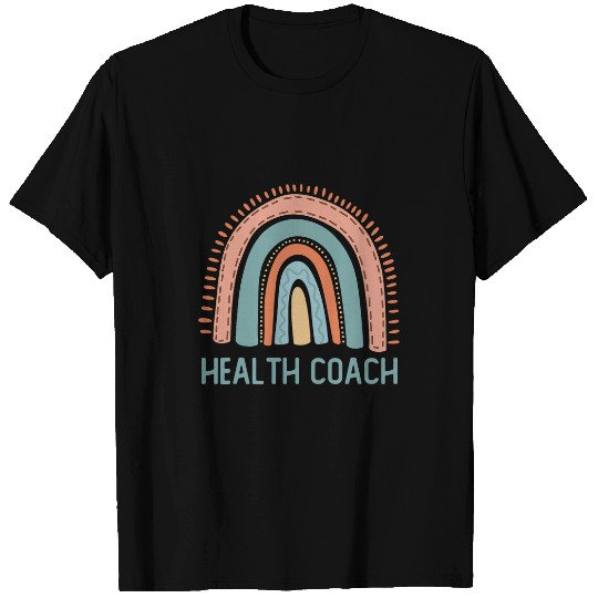 Pastel Rainbow Fitness Health Coach T-Shirts