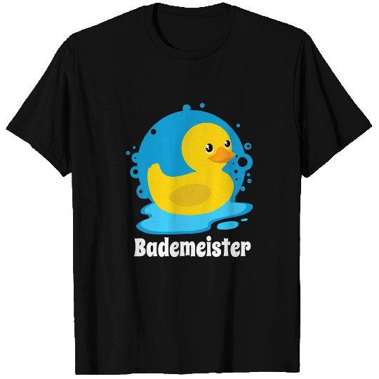 Mens Bathmeister Lifeguard with Funny Duck Gift Idea T-Shirts