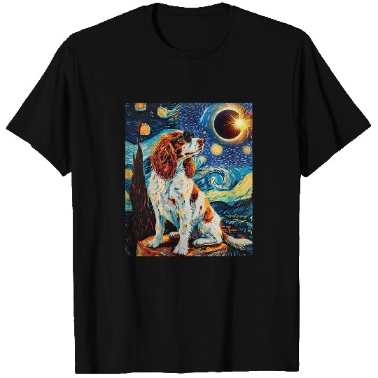 Total Solar Eclipse Welsh Springer Spaniel Dog 4 T-Shirts