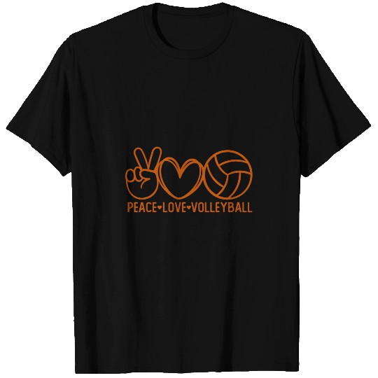 Peace Love Volleyball Sports Mom Game Day Team Coachs Mama 3 T-Shirts