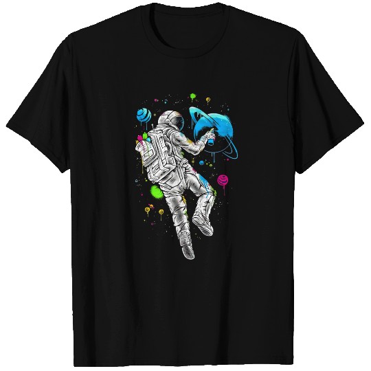 Solar System Astronaut Paints The Planets 2Astronaut T-Shirts