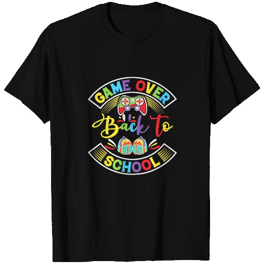 Back to School Funny Game Over Teacher Student Controller 13 T-Shirts