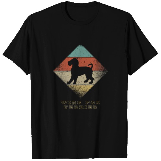 vintages Retro 1970s Dog Breed Wire Fox Terrier T-Shirts