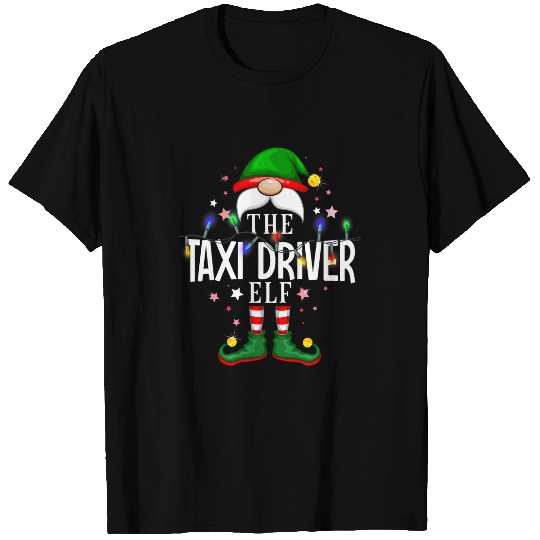 The Taxi Driver Elf Christmas Family Pajama Party T-Shirts