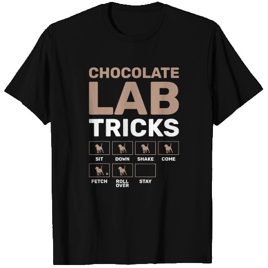 Labrador Lab Dog Chocolate Lab Tricks Black Labrador T-Shirts