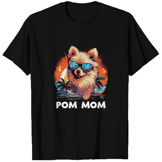 Womens Pomeranian Mom Dog 1 T-Shirts