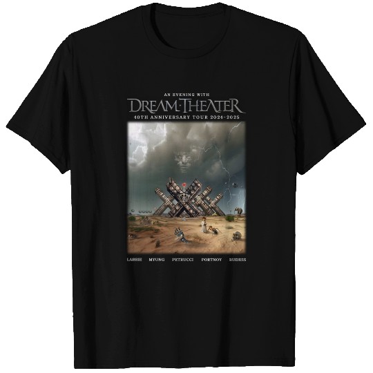 Discover (2 side) Dream   Theater 40TH ANNIVERSARY TOUR T-Shirts